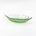 Green Leaf Glass Dish plate